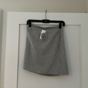 Abercrombie heathered grey top (straps optional)